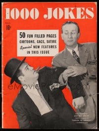 5s104 1000 JOKES magazine Fall 1942 Abbott & Costello, 50 fun filled pages of cartoons, gags, satire!