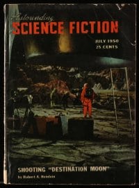 5s122 ASTOUNDING SCIENCE FICTION digest magazine July 1950 shooting Heinlein's Destination Moon!