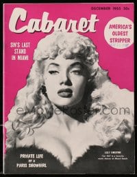 5s142 CABARET magazine December 1955 Cat Girl Lilly Christine, Private Life of a Paris Showgirl!