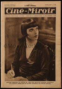 5s170 CINE-MIROIR French magazine May 23, 1930 cover portrait of Louise Brooks in Prix de Beaute!