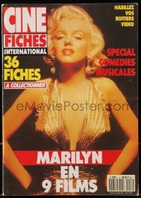 5s153 CINEFICHES INTERNATIONAL Belgian magazine April 15, 1991 w/ 36 poster cards, Marilyn Monroe!