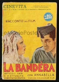 5s185 CINEVITA Italian magazine supplement November 9, 1936 Annabella & Jean Gabin in La Bandera!