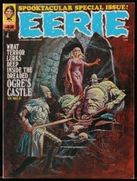 5s212 EERIE #42 magazine October 1972 Luis Dominguez cover art of the dreaded Ogre's Castle!