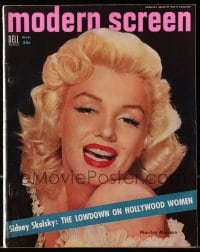 5s379 MODERN SCREEN magazine March 1954 Marilyn Monroe by Engstead, The Lowdown on Hollywood Women