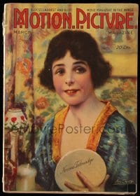 5s405 MOTION PICTURE magazine March 1918 art of Norma Talmadge by Leo Sielke Jr.!