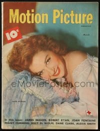 5s408 MOTION PICTURE magazine March 1948 great smiling portrait of sexy Susan Hayward!