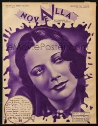 5s440 NOVE NELLA Italian magazine April 28, 1935 great cover portrait of beautiful Kay Francis!