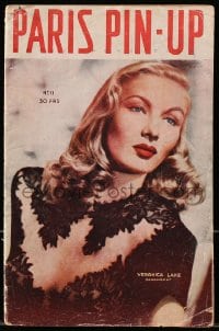 5s449 PARIS PIN-UP French magazine 1940s sexy Veronica Lake on the cover, some nudity inside!
