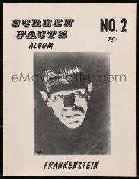 5s538 SCREEN FACTS ALBUM No. 2 magazine 1970s full-page monster portraits from 1931's Frankenstein!