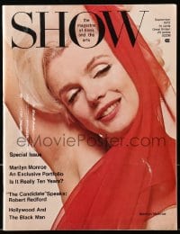 5s549 SHOW magazine September 1972 exclusive portfolio on Marilyn Monroe 10 years after death!