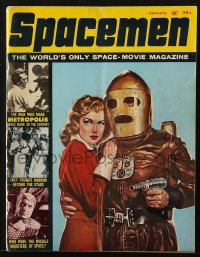 5s562 SPACEMEN #2 magazine Jan 1962 The Man Who Made Metropolis, Space Movie of the Century!