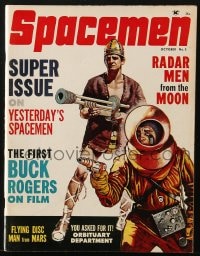 5s564 SPACEMEN #5 magazine October 1962 First Buck Rogers on Film, Radar Men from the Moon & more!