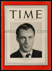 5s593 TIME magazine March 3, 1941 Gary Cooper, star of Meet John Doe, made the cover!