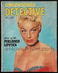 5s620 UNCENSORED DETECTIVE magazine May 1952 Case of the Purloined Lipstick, image of Lili St. Cyr!