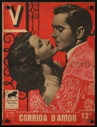 5s622 V French magazine January 5, 1947 Tyrone Power & sexy Rita Hayworth in Blood and Sand!