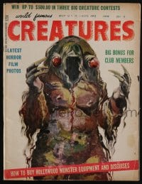 5s634 WORLD FAMOUS CREATURES no 4 magazine June 1959 Lon Chaney's life story, Count Dracula 1931!