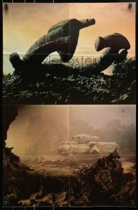 5s115 ALIEN magazine 1979 official poster magazine, unfolds to a color 22x38 poster!