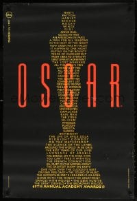 5t002 69TH ANNUAL ACADEMY AWARDS heavy stock 24x36 1sh 1997 image of Oscar from winning movie titles