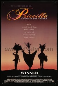 5t020 ADVENTURES OF PRISCILLA QUEEN OF THE DESERT DS 1sh 1994 silhouette of Stamp, Weaving, Pearce!