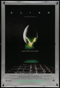 5t027 ALIEN style B DS 1sh R2003 Ridley Scott outer space sci-fi monster classic, cool egg image!