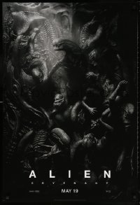 5t029 ALIEN COVENANT style C teaser DS 1sh 2017 Ridley Scott, Fassbender, incredible sci-fi image!