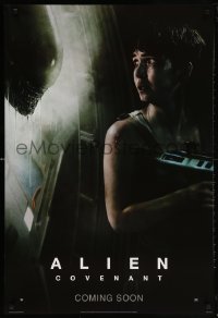 5t030 ALIEN COVENANT style E int'l teaser DS 1sh 2017 Ridley Scott, Waterston and the creature!