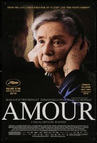 5t044 AMOUR DS 1sh 2012 Jean-Louis Trintignant, Emmanuelle Riva, image of elderly woman!