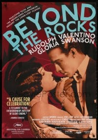 5t104 BEYOND THE ROCKS 1sh R2005 great close up of Rudolph Valentino & sexy Gloria Swanson!