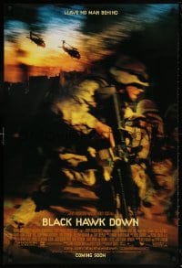 5t116 BLACK HAWK DOWN advance DS 1sh 2001 Ridley Scott, leave no man behind!