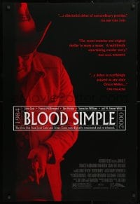 5t130 BLOOD SIMPLE DS 1sh R2000 Joel & Ethan Coen, Frances McDormand, cool film noir image!