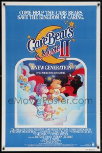 5t171 CARE BEARS MOVIE 2 1sh 1986 A New Generation, help them save the Kingdom of Caring!