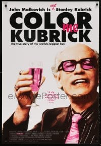 5t199 COLOR ME KUBRICK 1sh 2007 John Malkovich as Kubrick impostor!