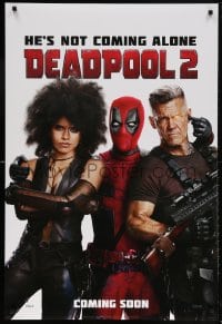 5t245 DEADPOOL 2 style G int'l teaser DS 1sh 2018 Reynolds with Brolin and Zazie Beetz as Domino!