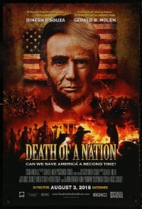 5t247 DEATH OF A NATION advance DS 1sh 2018 Lincoln, Hitler, can we save America a second time?
