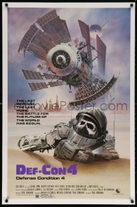 5t251 DEF-CON 4 1sh 1984 Canadian sci-fi, really cool post-apocalyptic artwork by Rudy Obrero!