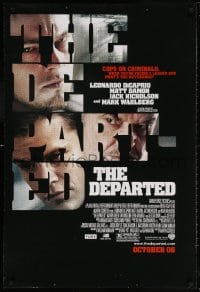 5t253 DEPARTED advance DS 1sh 2006 Leonardo DiCaprio, Matt Damon, Martin Scorsese!