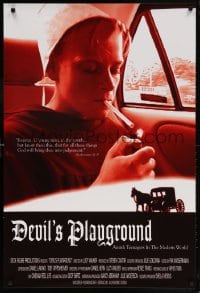 5t256 DEVIL'S PLAYGROUND 1sh 2002 Amish teenagers rebelling in the modern world, smoking image!