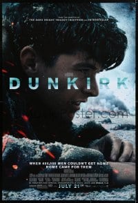 5t278 DUNKIRK advance DS 1sh 2017 Christopher Nolan, Tom Hardy, Murphy, different close-up!