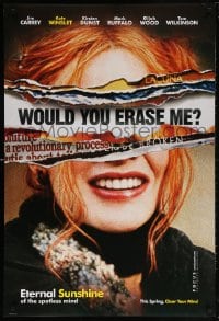 5t292 ETERNAL SUNSHINE OF THE SPOTLESS MIND teaser DS 1sh 2004 wacky image of Kate Winslet!