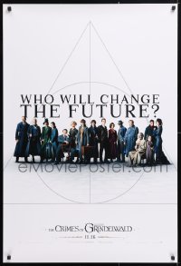 5t303 FANTASTIC BEASTS: THE CRIMES OF GRINDELWALD int'l teaser DS 1sh 2018 who will change the future?