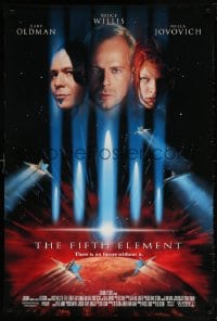 5t310 FIFTH ELEMENT DS 1sh 1997 Bruce Willis, Milla Jovovich, Oldman, directed by Luc Besson!