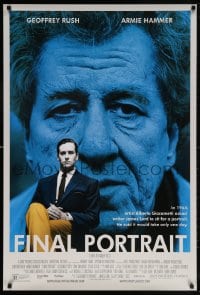 5t314 FINAL PORTRAIT 1sh 2018 directed by Stanley Tucci, Geoffrey Rush as Alberto Giacometti!