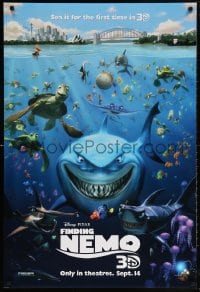 5t316 FINDING NEMO advance DS 1sh R2012 Disney & Pixar animated fish movie, cool image of cast!
