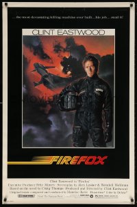5t317 FIREFOX 1sh 1982 cool C.D. de Mar art of the flying killing machine & Clint Eastwood!