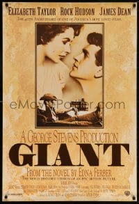 5t341 GIANT DS 1sh R1996 James Dean, Elizabeth Taylor, Rock Hudson, directed by George Stevens!