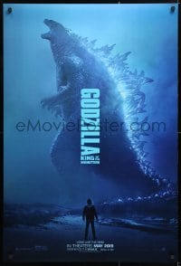 5t356 GODZILLA: KING OF THE MONSTERS teaser DS 1sh 2019 great full-length image of the creature!
