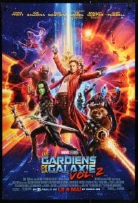 5t382 GUARDIANS OF THE GALAXY VOL. 2 int'l French language advance DS 1sh 2017 different cast image!