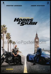5t407 HOBBS & SHAW teaser DS 1sh 2019 Fast & Furious Presents Dwayne Johnson & Jason Statham!