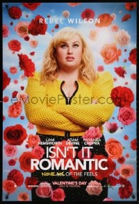 5t459 ISN'T IT ROMANTIC teaser DS 1sh 2019 Rebel Wilson surrounded by flowers, none of the feels!