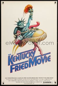 5t484 KENTUCKY FRIED MOVIE 1sh 1977 John Landis directed comedy, wacky tennis shoe art!